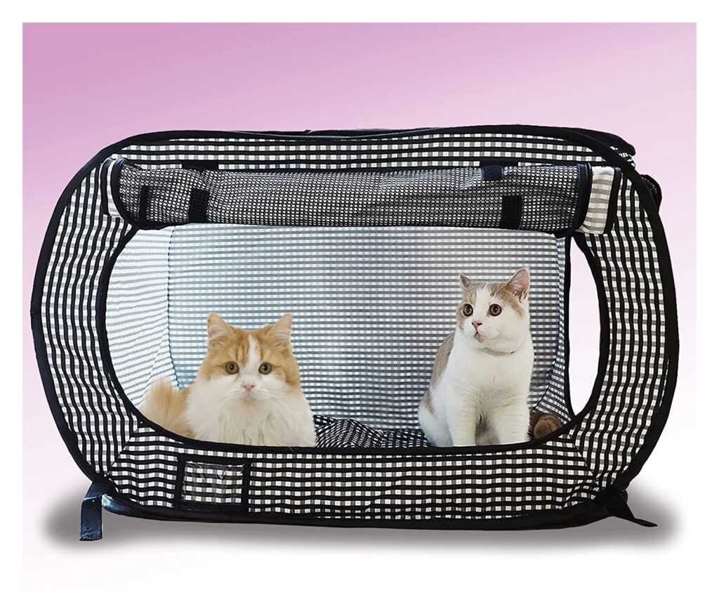 Necoichi Portable Stress Free Cat Cage Carrier Kennel Travel