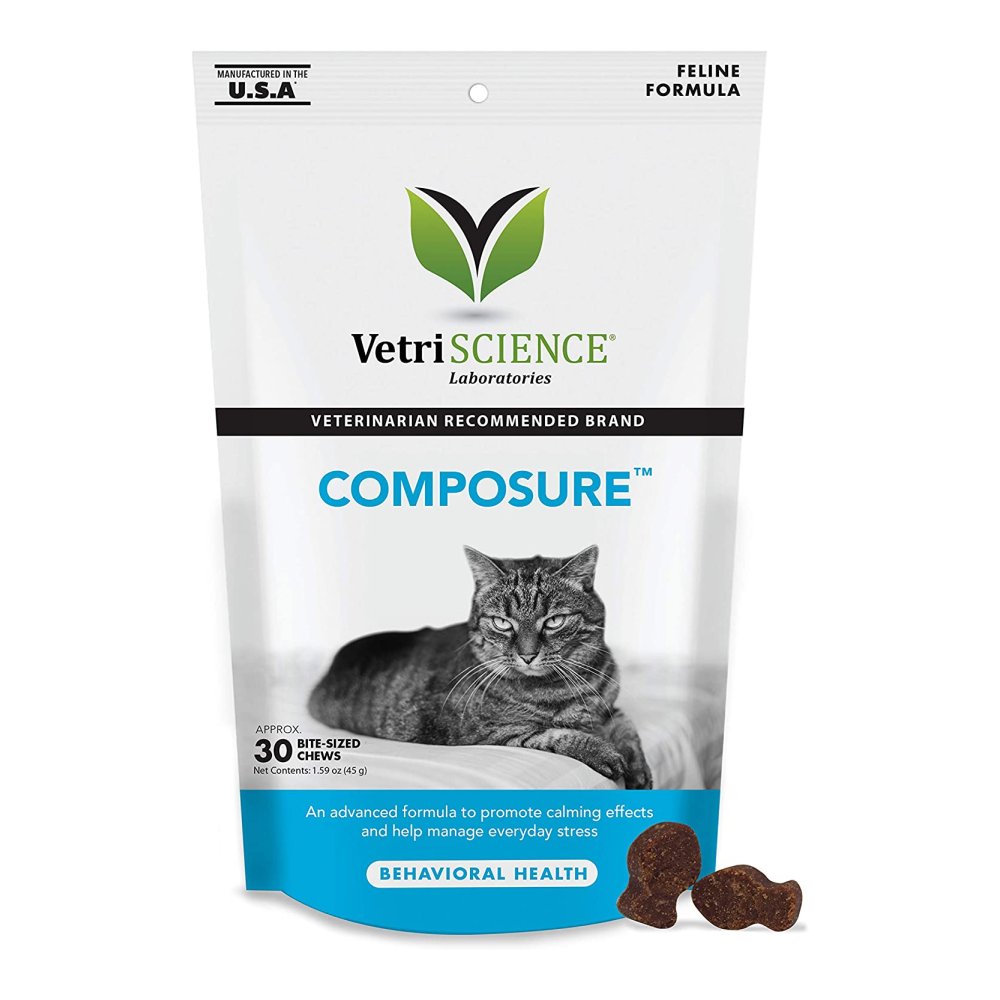 VetriScience Composure Behavioural Health Bite-Sized Cat Chews