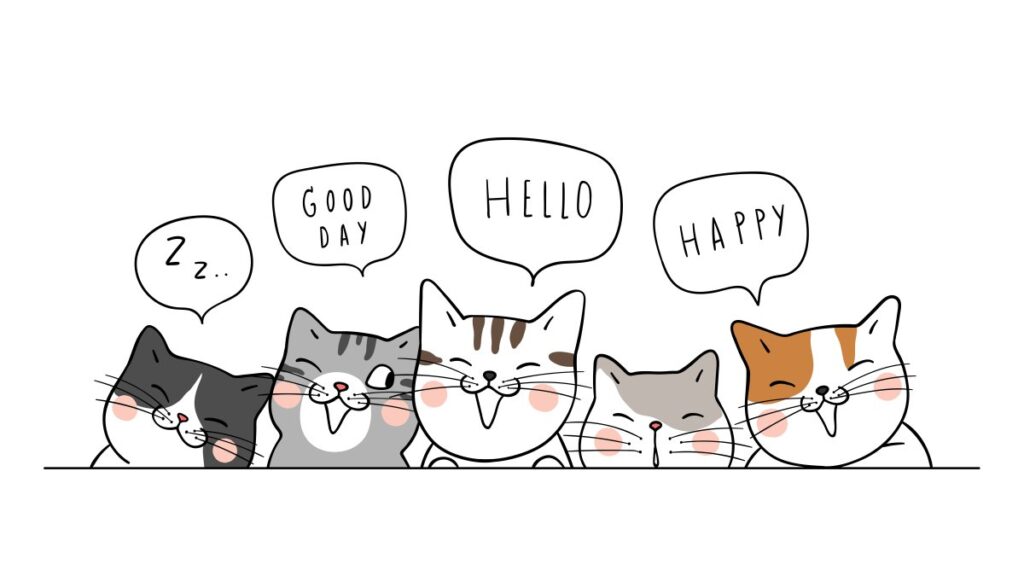 Illustration of cat social ability