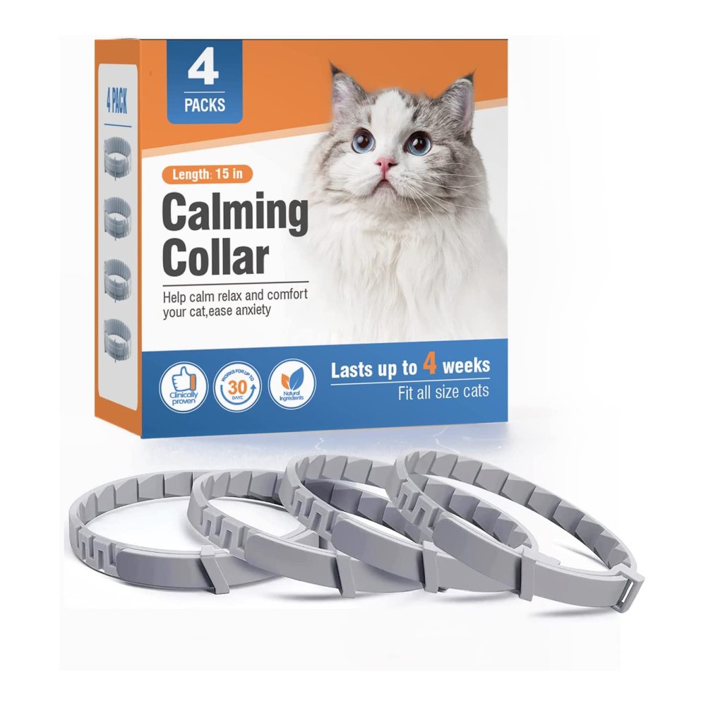 4 Packs Cat Calming Collar for Cats
